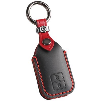 Suzuki Jimny Nodoma JC74W Key Front New Jimny 64 Spacia Custom Key XBEE Genuine Leather Smart Key Custom Dress Up Black 2 [smasol] Cover, End, Series,