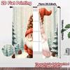 2pcs,Curtains Cute Gnome Winter Christmas Holiday (3) Modern Minimalist Curtains Versatile Polyester Fabric Curtains Thermal