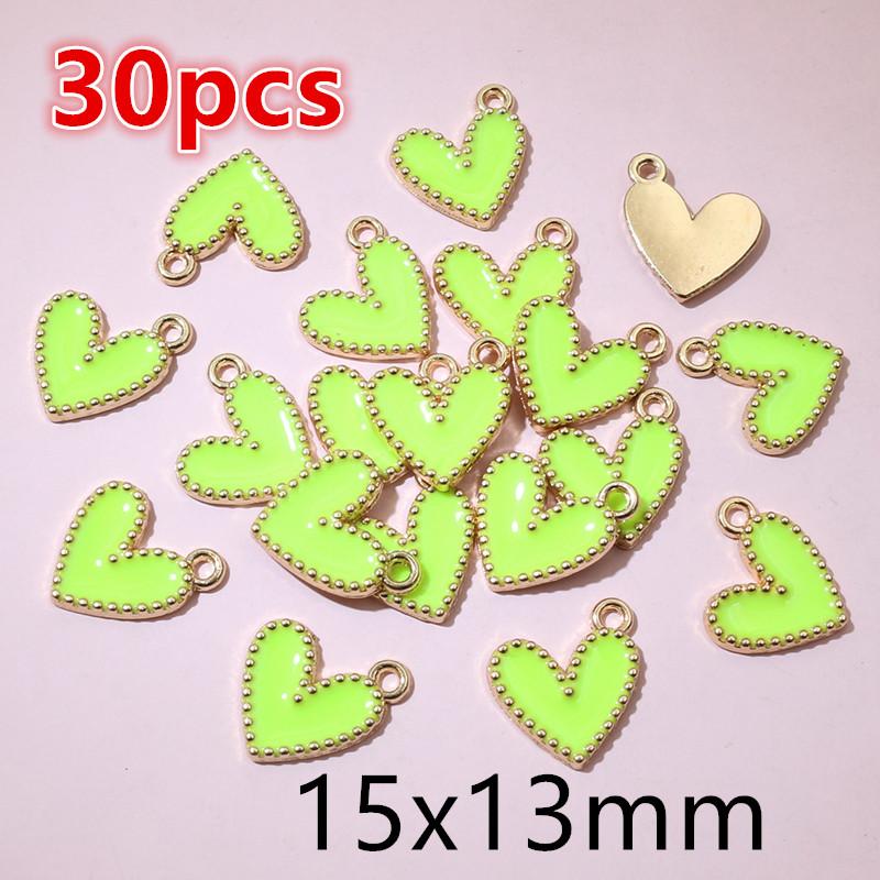 30-50Pcs 9x10mm/15x13mm Small Alloy Heart Charms Cute Love Pendants For DIY Bracelet Necklaces Jewelry Making Accessories
