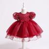 Baby-Blumenmädchenkleid, Geburtstag, Hochzeit, Festzug, Party, formelle Kleider, Abschlussballkleid