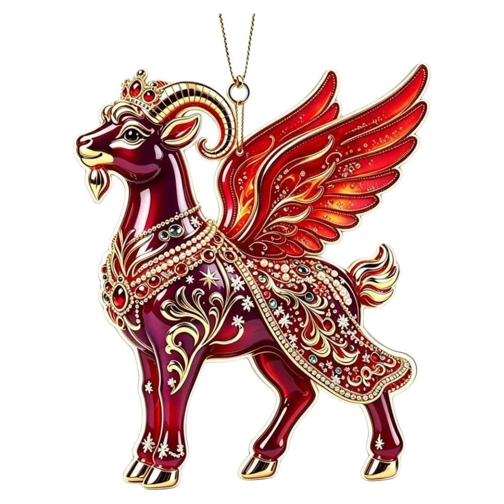 2D Christmas Tree Ornament Hanging Christmas Decor New Christmas Sheep Ornament Home