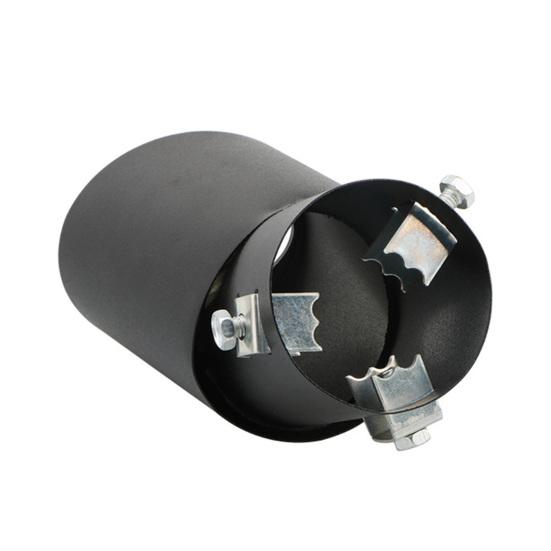 Car Exhaust Tip High Strength Rustproof Coated Finish Simple Installation Universal Replace Stainless Steel Vehicle Car Outlet Exhaust Tip Adapter Car