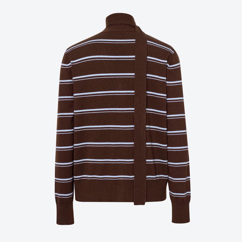 SEIFINI Women's V-Neck Striped Cardigan