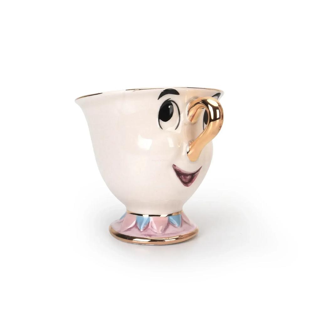Tekanna Söt Tecknad Skönheten och Odjuret Kaffekannor Mugg Mrs Potts Chip Kopp Te Koppar Kärl Ett Teset Droshipping Skrivbords Present