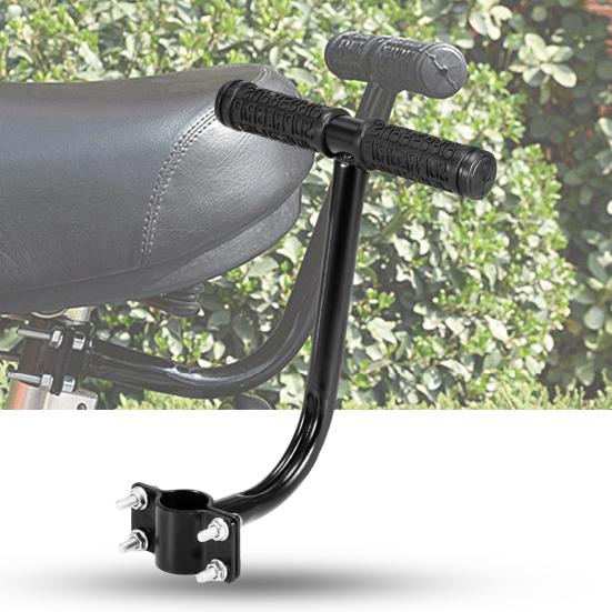 Bike Rear Seat Handrest Letter Design Corrosion Resistant Anti Slip Grip Iron Cycling Back Seat Armrest E-bike Tool