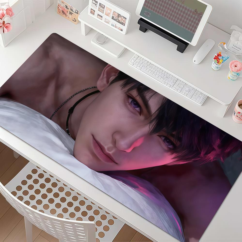 Game Love and Deepspac Caleb Mouse Pad Square Office Gaming Desk Mat Waterproof Non-Slip Rubber Decorative