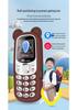 Universal 4G/5G Kids Mini Cartoon Phone with GPS, Anti-Internet Addiction, Elderly Mode, and Bear Paw Silicone Case