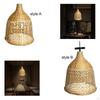 Handcrafted Bamboo Lampshade Retro Lamp Cover Decorative for Indoor Lighting Aesthetic Style