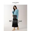 Jiuzi Annacole Women's 100% Wool Drop-Shoulder Knit Sweater
