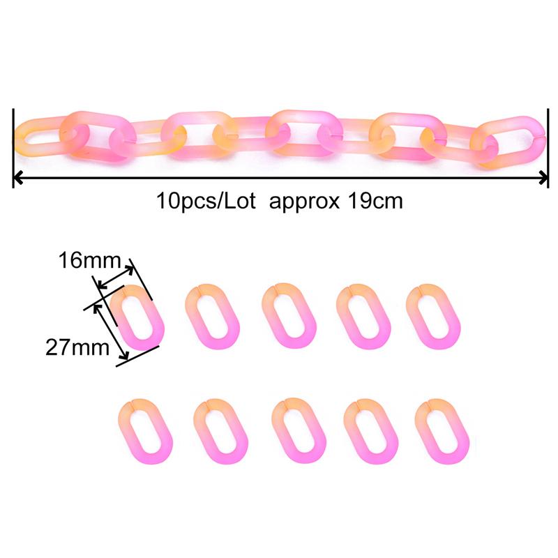 10Pcs Acrylic Open Sunglasses Chain For DIY Necklace Bracelet Earrings Jewelry Making Craft Accessories