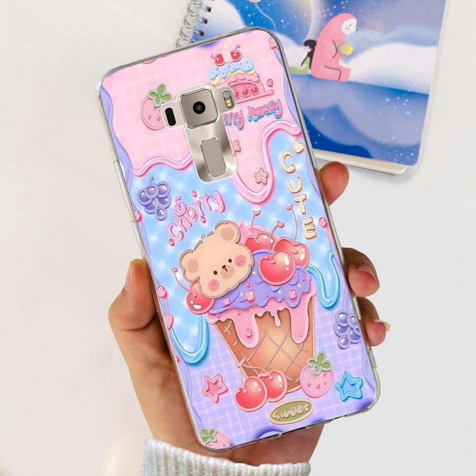 For Asus Zenfone 3 ZE520KL ZA520KL Cute Panda Cartoon Phone Case For Asus Z017D Z017DA Z017DB Z017DC 5.2" Soft Silicone TPU Case