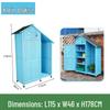 Outdoor Anti-Corrosion Solid Wood Garden Storage Cabinet with Sun Protection