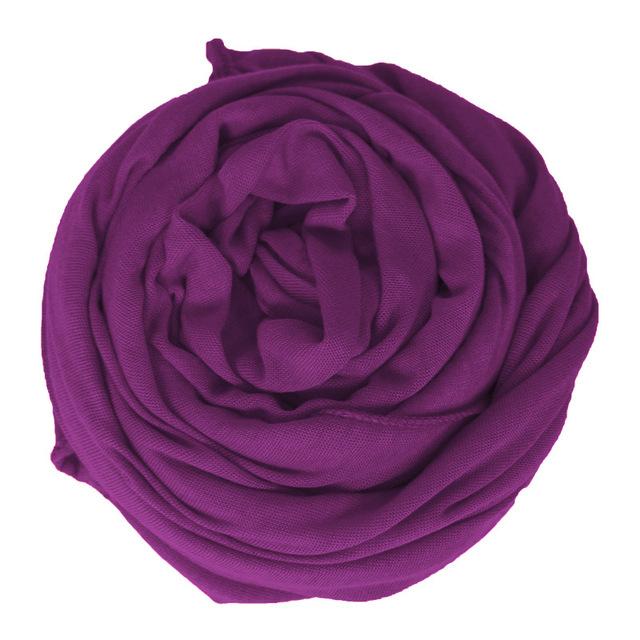 Hijab Jersey Schal Weicher Fester Schal Kopftuch Foulard Femme Kleidung Arabische Wickelkopftücher