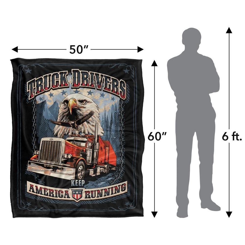 JQ Licensing Rle Truck Drivers Keep America Running Silky Supersoft Blanket