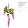 Hanging Artificial Violet UV Resistant Fake Flower Indoor Outdoor Garden Porch Patio Wall Hanging Faux Flower Decoration