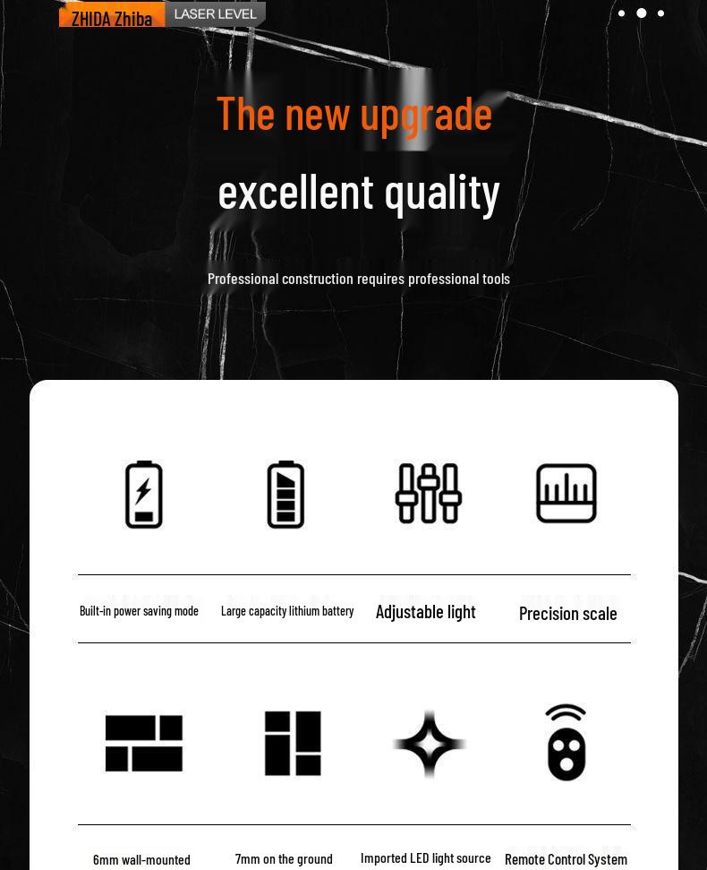 High-Precision 12-Line Outdoor Auto-Leveling Green Laser Level with Strong Light