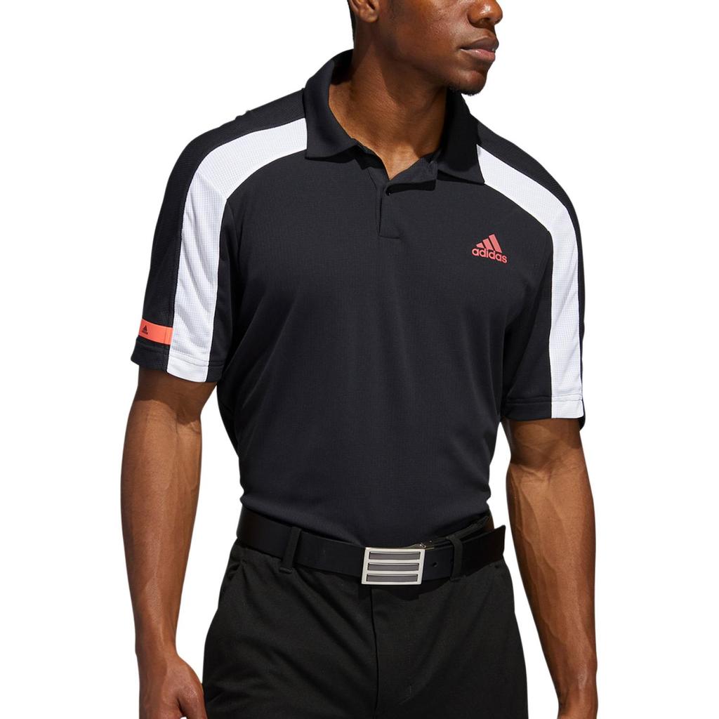 adidas Polo Shirts Men's Black Polo Collar Moderate Straight Fit FJ9850-