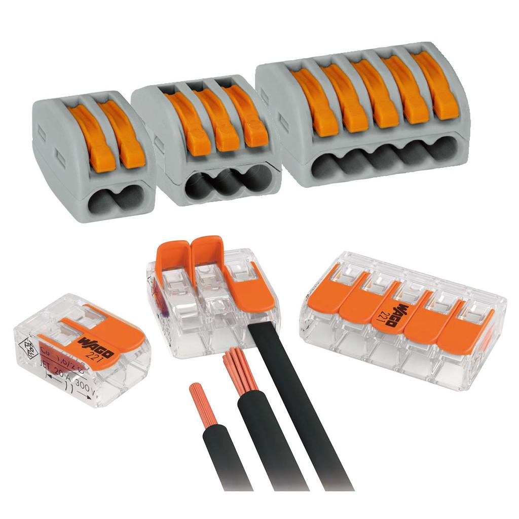 JAPPY One-Touch Connector, Clear Type, 5 Electrodes, WFR-5-JP, 25 Pieces
