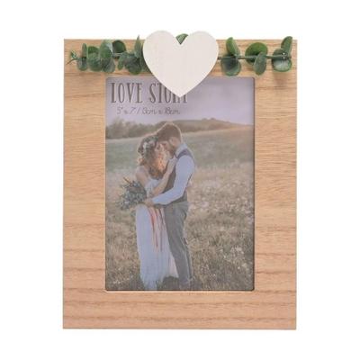 Celebrations Love Story Heart and Leaves Photo Frame