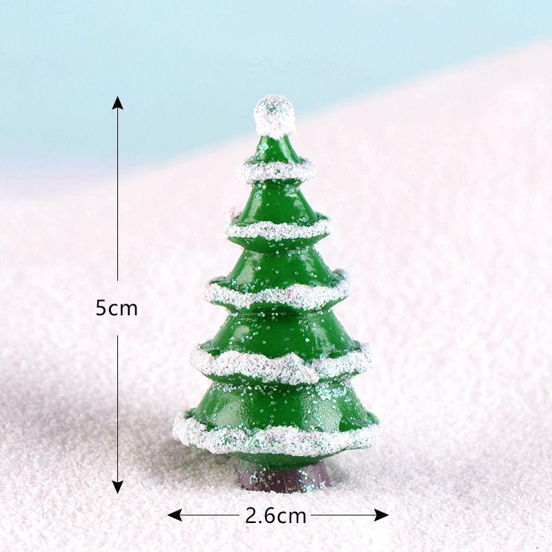 Adorable Christmas Tree Resin Diy Micro Landscape Miniature Decoration For Gardens