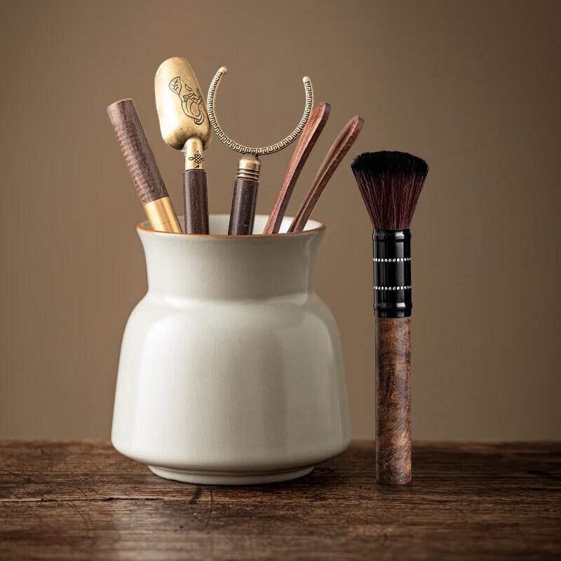 Ru Kiln Style Ebony Tea Tools Set