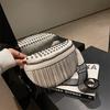 Tassel Bag, Fashionable Metal Stud Crossbody Bag, Wide Shoulder Strap, Single Shoulder Sling Bag