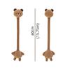 Funny Design Long Neck Rabbit Plush Keychain White Color Panda Plush Pendant  Backpack Accessory