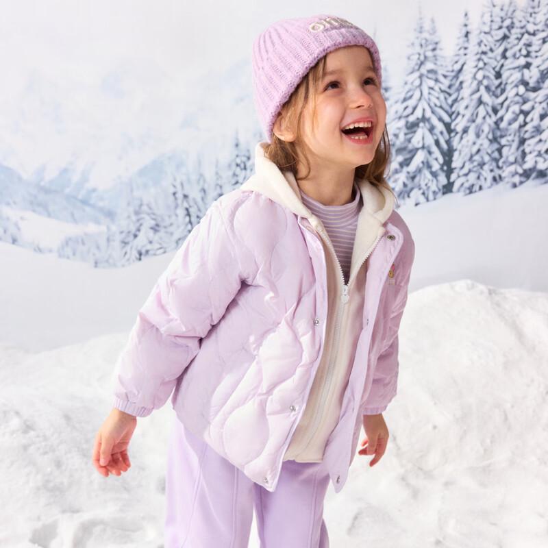 PawinPaw Kids' Cartoon Bear Faux Two-Piece Down Jacket