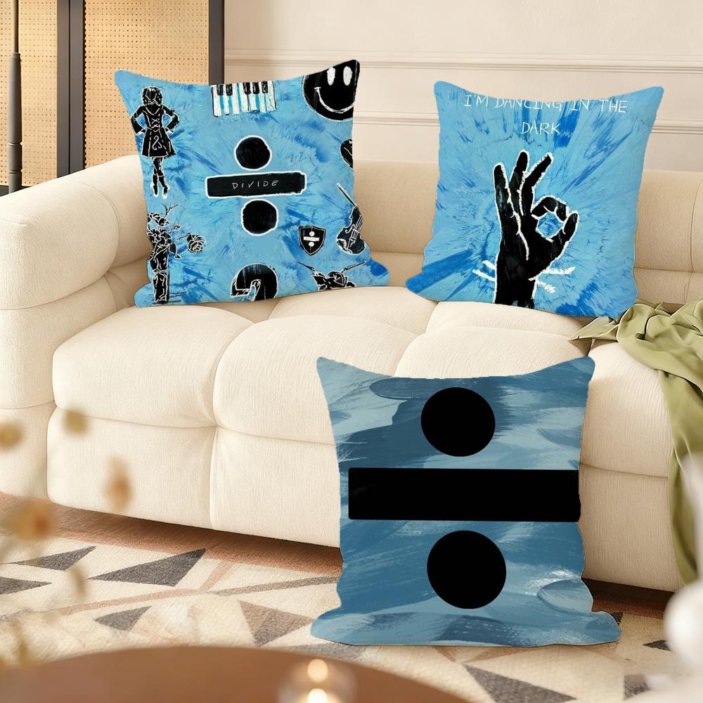 Ed Singer S-Sheeran Cushion Cover Soft Short Plush Pillow Cover Smooth Cozy Texture Aesthetic Cushion Case Home Decor