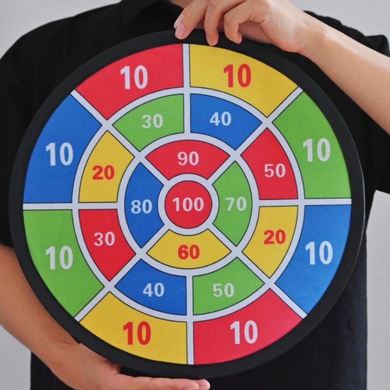 Kids Dart Board with Sticky Balls Safe Indoor Outdoor Party Game Toy