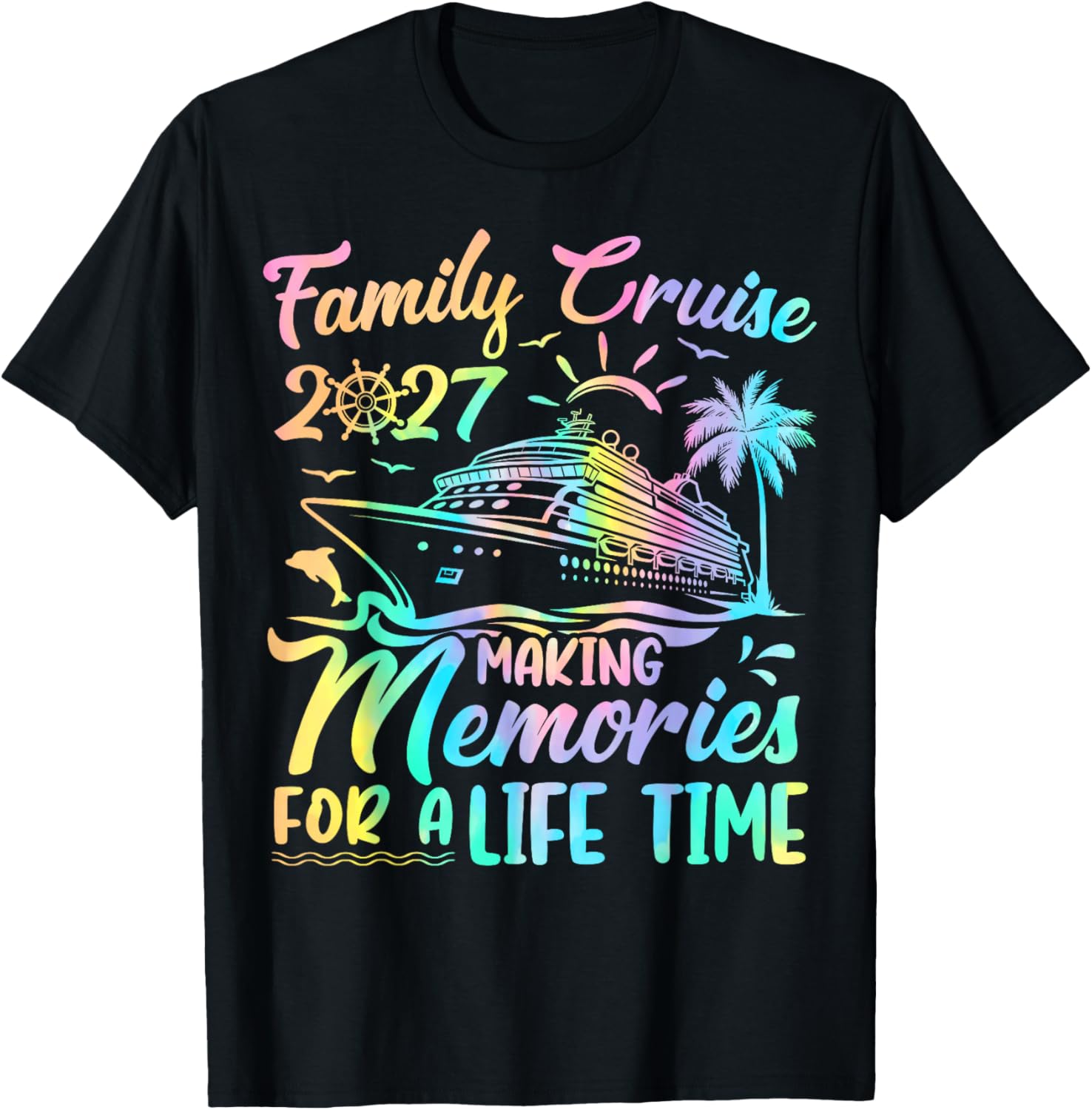 Family Cruise 2027 Group Matching Summer Trip Vacation Squad T-Shirt S