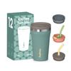 Stainless Steel Insulated Travel Mug With Flip Lid Straw 360ml 480ml Vacuum Thermos Office Car Home