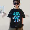 6 7 SIX SEVEN Kids Cotton TShirt Adult Boys Girls Family Matching Casual TeeCartoon Monster Number Print Birthday Summer Tops