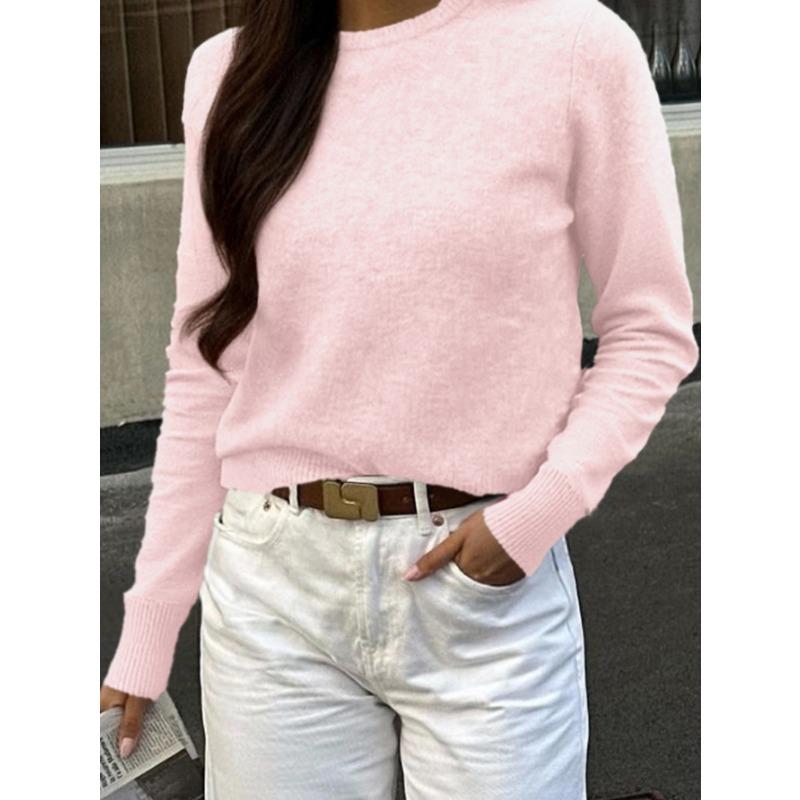 Women's Casual Long Sleeve Bottoming Sweater 2025 Autumn and Winter