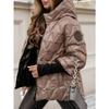 Oversized Hooded Jacket for Women with Pockets and Zipper Long Sleeve Loose Coat Street Fashion Outerwear