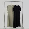 Women's Plus Size Korean Style Summer Casual Dress - Loose, Slimming, Short Sleeve