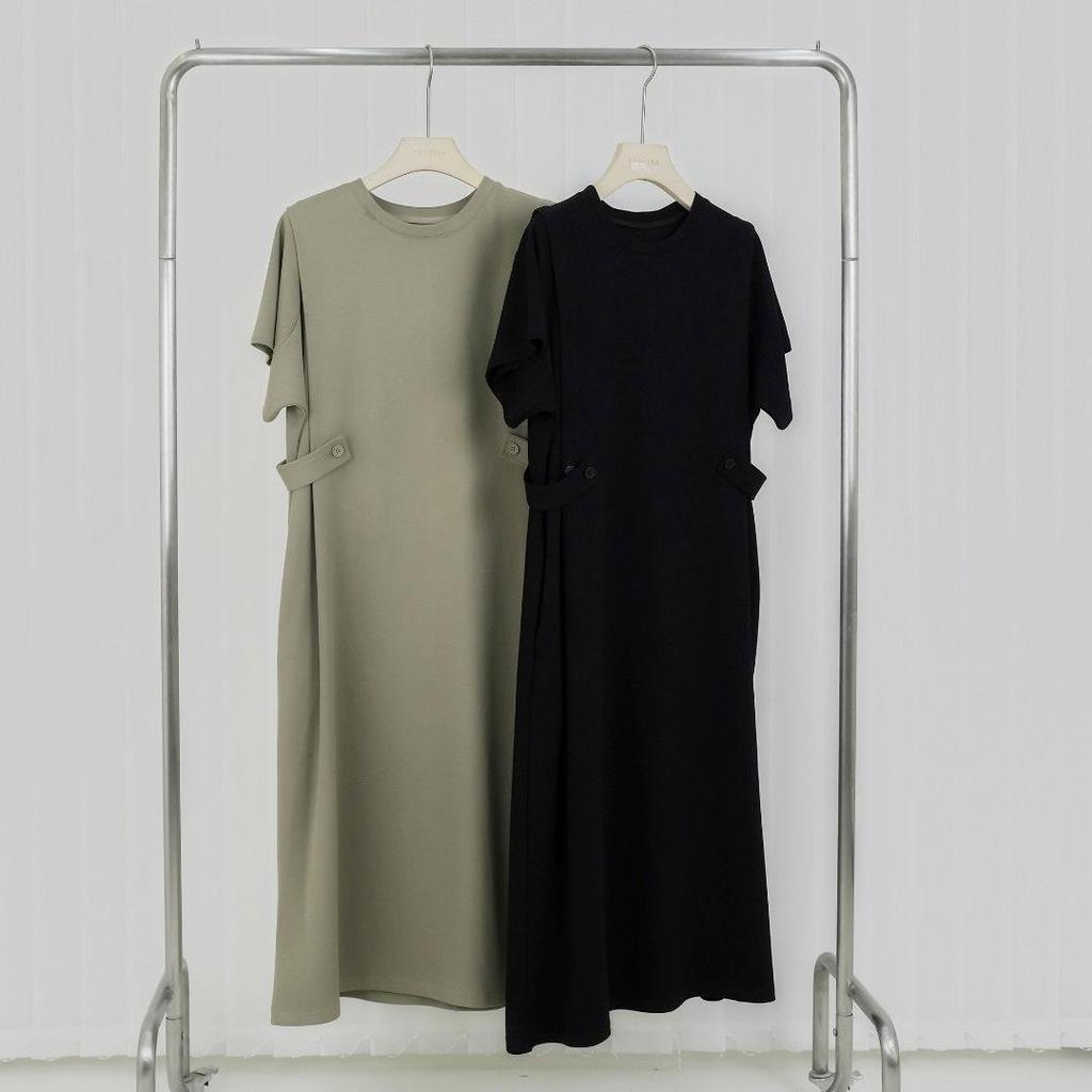 Women's Plus Size Korean Style Summer Casual Dress - Loose, Slimming, Short Sleeve