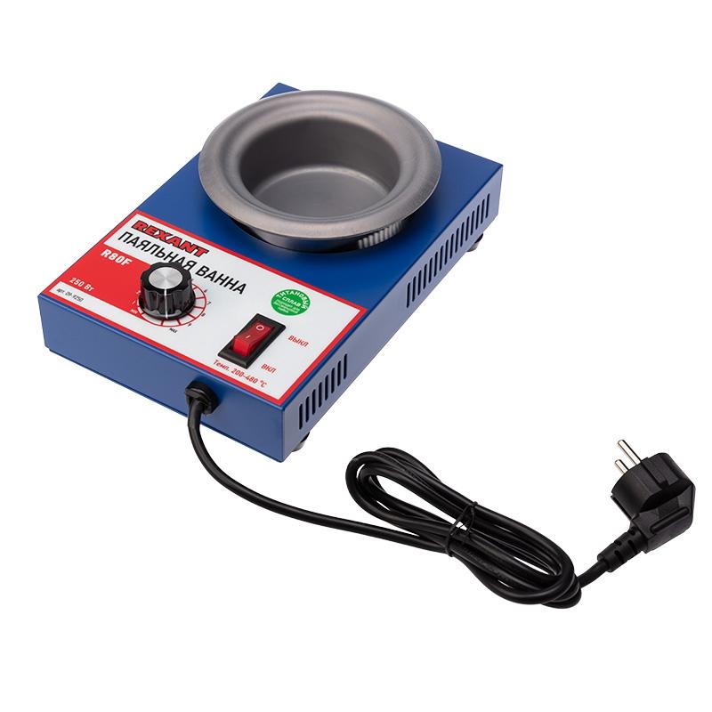 

Паяльная ванна Rexant R80f 250 Вт 80 мм 200-480 c Без свинца 09-9250