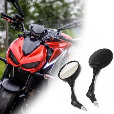 1 Satz Rückspiegel Universal Klappbar Rund Motorrad Modifizierte Rückspiegel für Motorräder