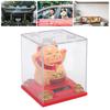 Solar Powered Waving Cat Good Luck Fortune Ornament   Welcoming Decor with Clear Cover