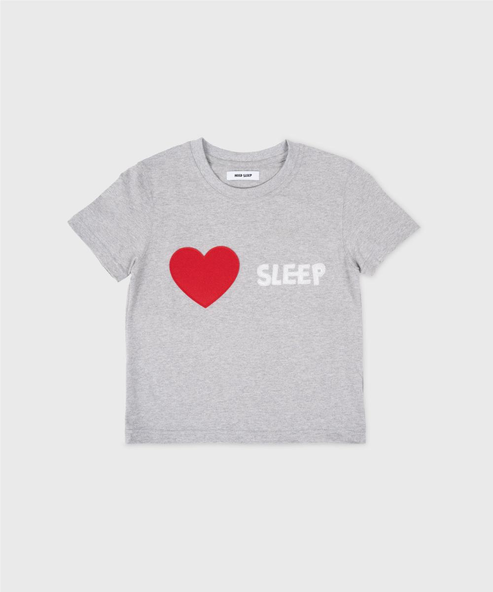 Need Sleep 1/2 I Love Sleep Tee [Melange Gray] 1