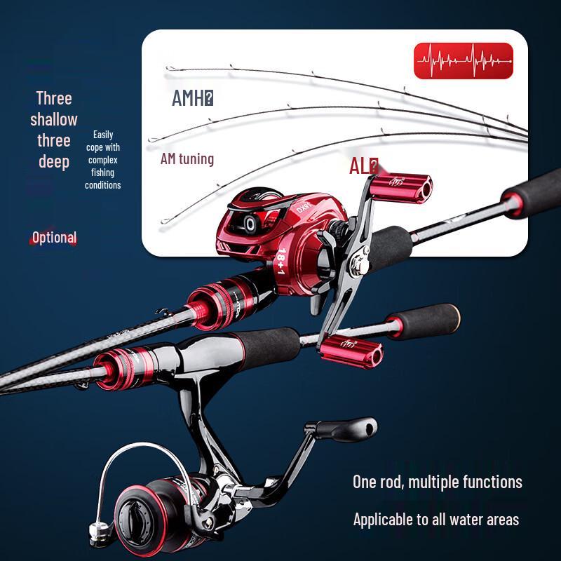 Brangdy Carbon Fiber Baitcasting Fishing Rod