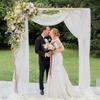 Draping Material 75cm X 6M Wedding Tulle Arch White Pink Elegant Sheer Drapes Fabric Backdrop Fabric Birthday Party