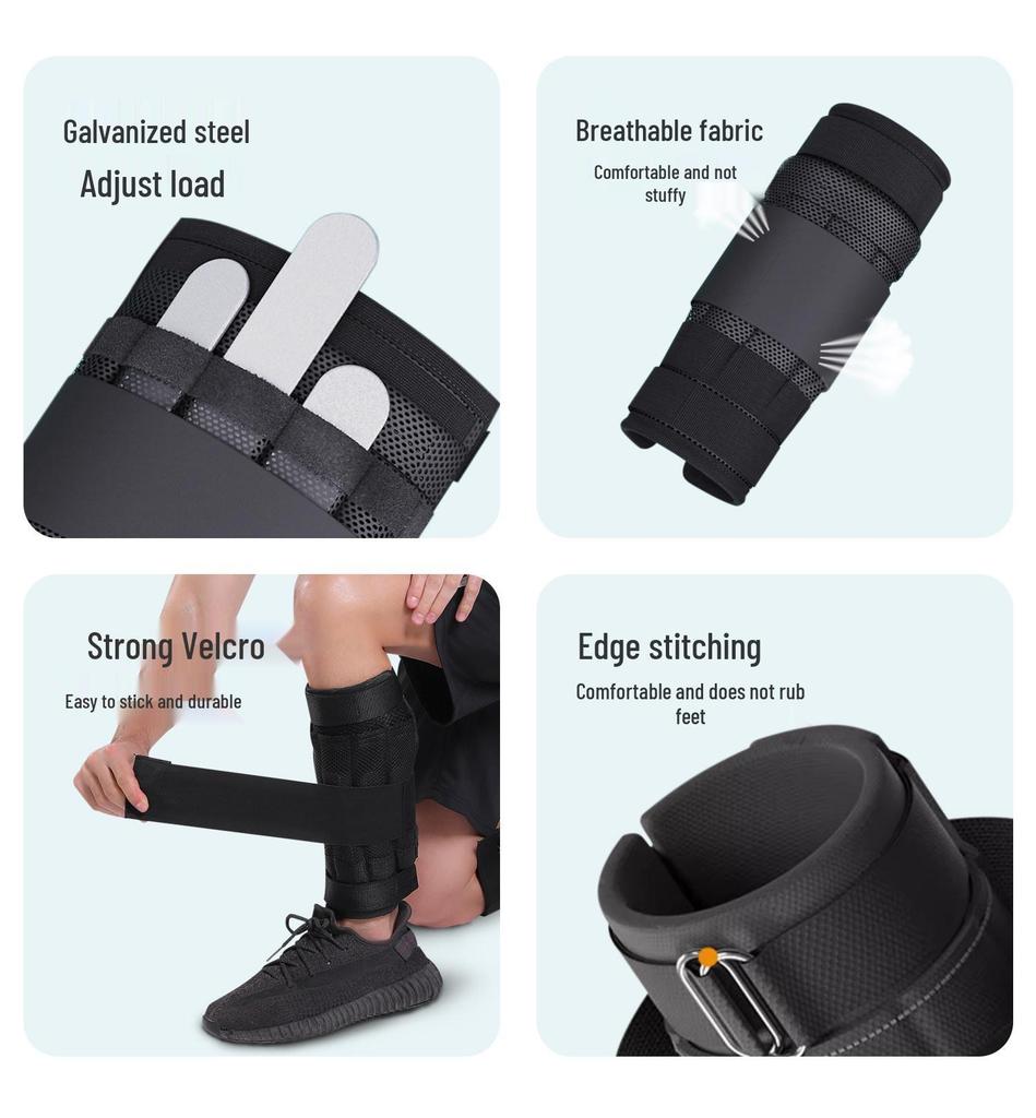 Adjustable Sand Leg Weights for Fitness and Muscle Building - Ideal for Running, Calf Training, and Indoor Workouts.