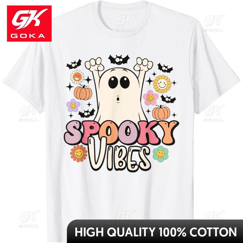 

Horror Atmosphere Ghost Halloween Costume Boys and Girls Top Tshirt Cute Funny Vintage Graphic T Shirts S