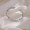 Vintage 925 Sterling Silver Zircon Bracelets For Women Fashion Korean Designer White Crystal Charm Bracelets Party Jewelry Gifts