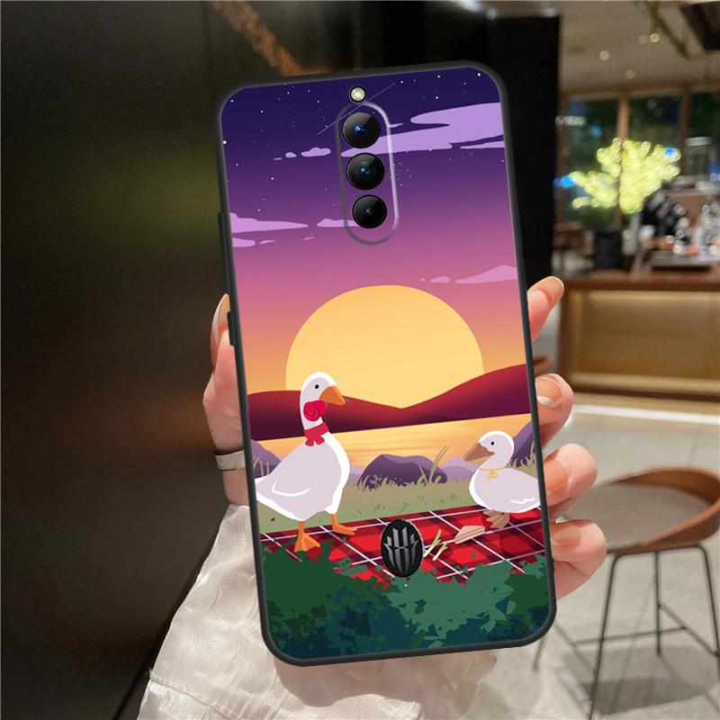 Cartoon Funny Goose Case For ZTE Nubia Red Magic 10S 9S 8S 10 9 8 11 Pro Plus 6 7 6S 7S For RedMagic 10 Air Cover