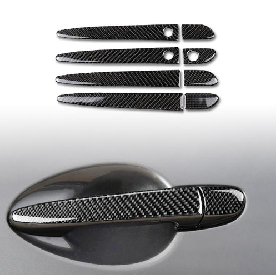 For Mazda CX-5 2017- ABS Carbon Fiber Outside Car Door Handle Cover Trim