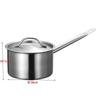 Stainless Steel Cooking Pot Practical Milk Pot New Sauce Pan  Kitchen Supplies