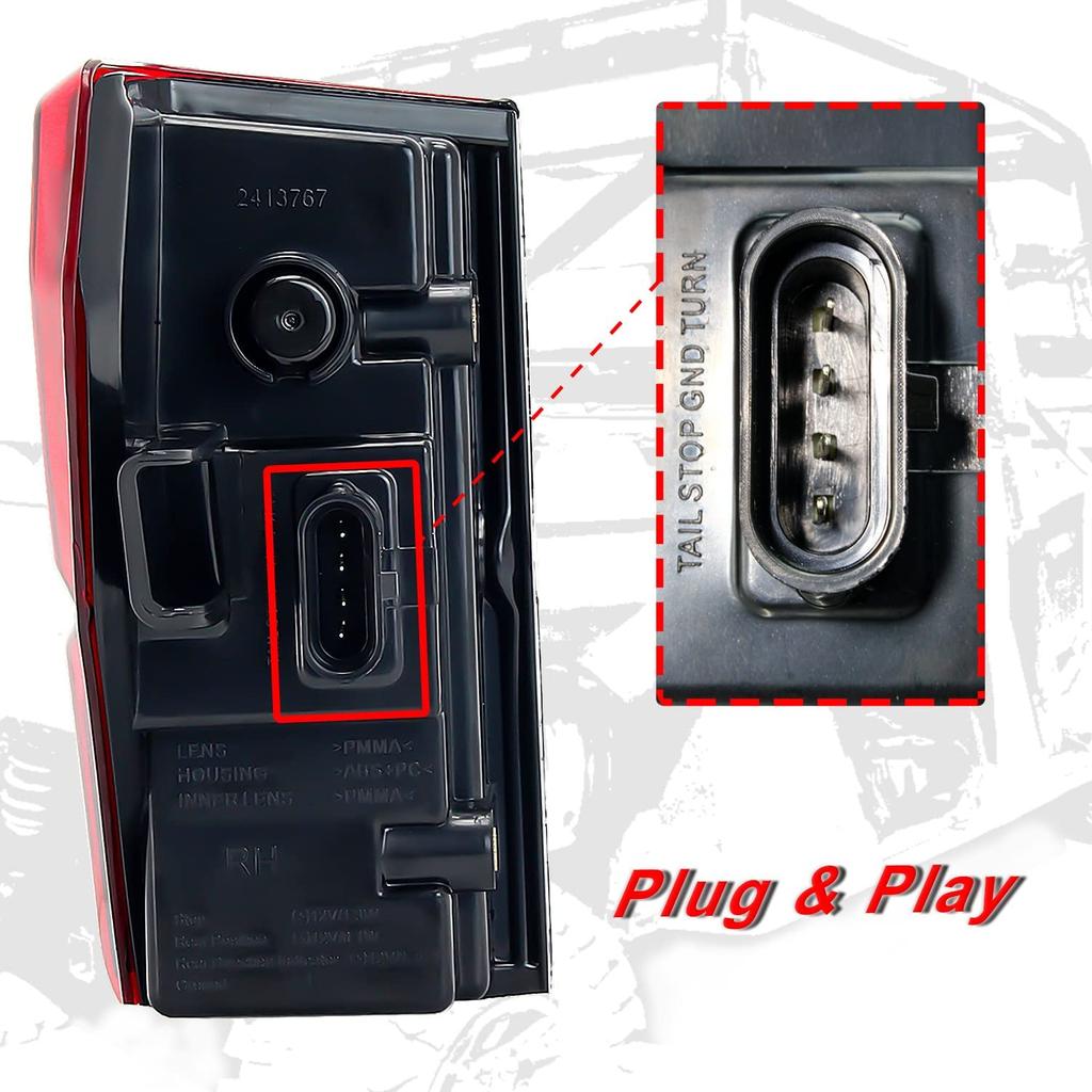 Tail Lights For Ranger 1000 XP/Crew, Waterproof Tail Light For Polaris Ranger 1000 XP/Crew 2018-2025 For Ranger 1000 XP #2413766